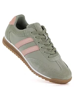 Dámské kožené sportovní polobotky zelené McArthur MA258W