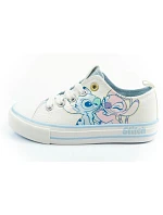 Leomil dětské sportovní boty Stitch pohodlné světle bílé