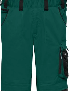 Daiber JN 1833 (94-110) Pracovní kalhoty s laclem - Strong 02.133L dark green/black