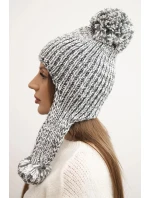 Dámská čepice s ušima Emma K343 grafitová Dámská čepice s ušima Emma K343 grafitová