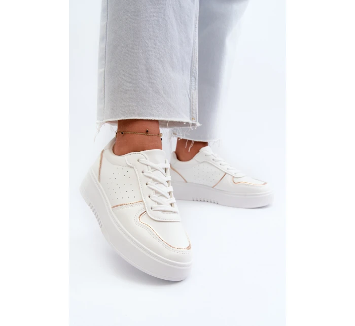 Dámské tenisky na platformě bílé Tessama Dámské tenisky na platformě bílé Tessama