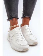 Dámské bílé tenisky z ekokože Kaimans Dámské bílé tenisky z ekokože Kaimans