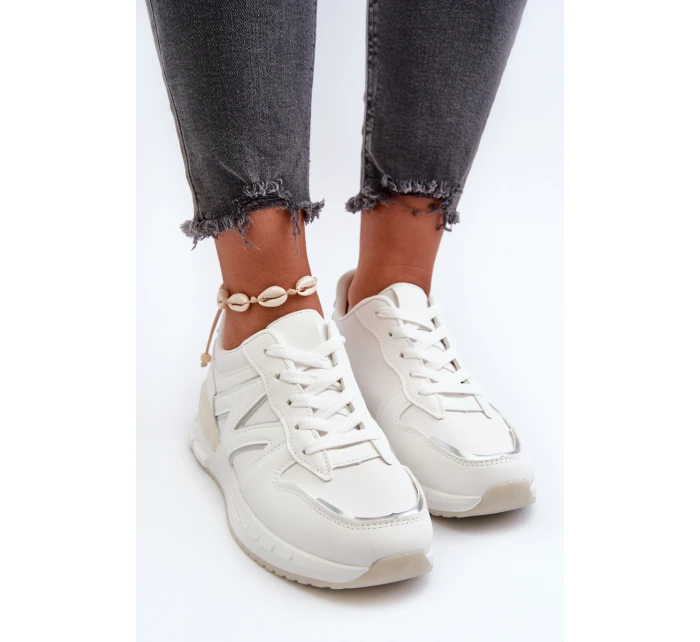 Dámské bílé tenisky z ekokože Kaimans Dámské bílé tenisky z ekokože Kaimans