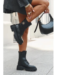 Zateplené workery dámské s ozdobou Černé model 21708949 - Boto