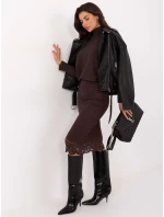 Sukně MI SD G9139.33 tmavě hnědá Sukně MI SD G9139.33 tmavě hnědá