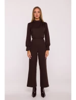 M879 Kombinéza se stojáčkem - hnědá