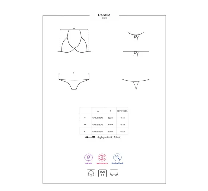 Ohromující dvoudílné plavky Paralia korálová - Obsessive