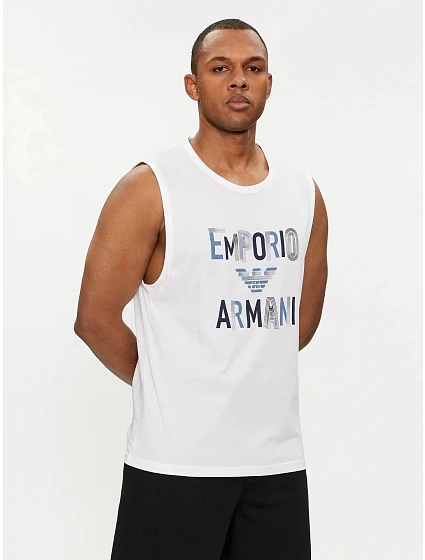 Pánské tílko bílé model 19916487 - Emporio Armani Pánské tílko bílé model 19916487 - Emporio Armani