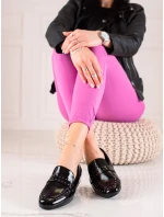 Výborné  polobotky dámské černé na plochém podpatku