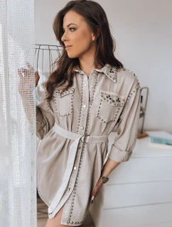 Džínové šaty beige Dstreet model 21968039 - FashionStreet