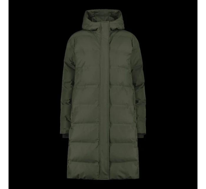 CMP dámská zimní bunda s kapucí, zateplená, nepromokavá, zelená (34K0096/F905)