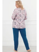 Italská móda Lacenta long r. long sp. color:print/jeans Italská móda Lacenta long r. long sp. color:print/jeans