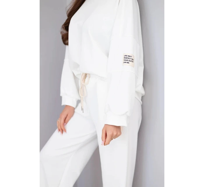 Dámská souprava máslo mikina + kalhoty bílý Dámská souprava máslo mikina + kalhoty bílý