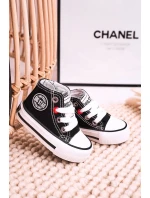 Dětské Tenisky Vysoké Se Zipem BIG STAR HH374188 Černé