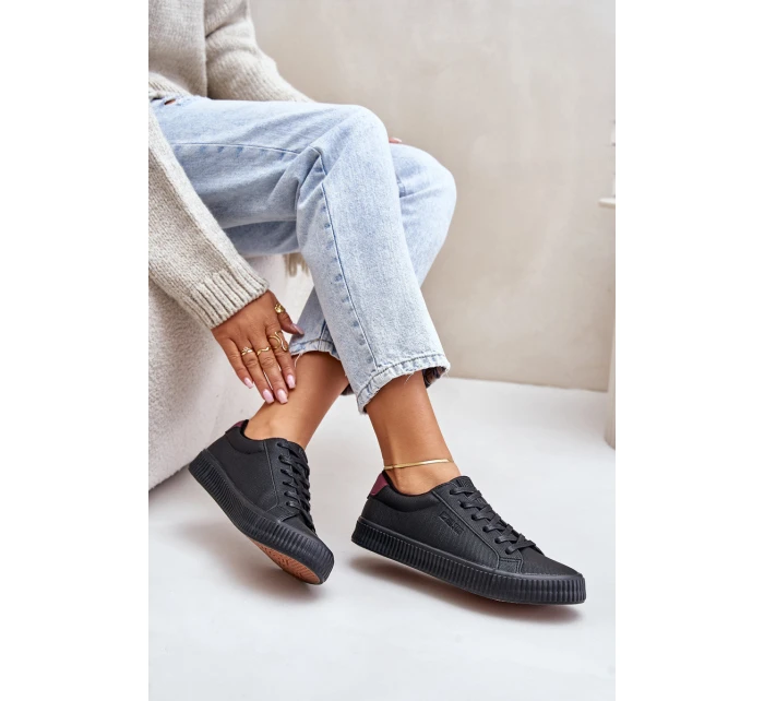 Zateplené dámské tenisky Big Star model 21676064 černé - Big Star Shoes Zateplené dámské tenisky Big Star model 21676064 černé - Big Star Shoes