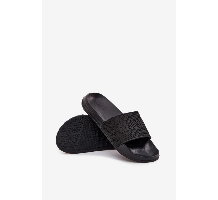 Pánské Pantofle Na Pěnové Podešvi Big Star SS174356 Černé Pánské Pantofle Na Pěnové Podešvi Big Star SS174356 Černé