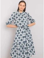 Šaty LK SK 508525.17 bílé a zelené