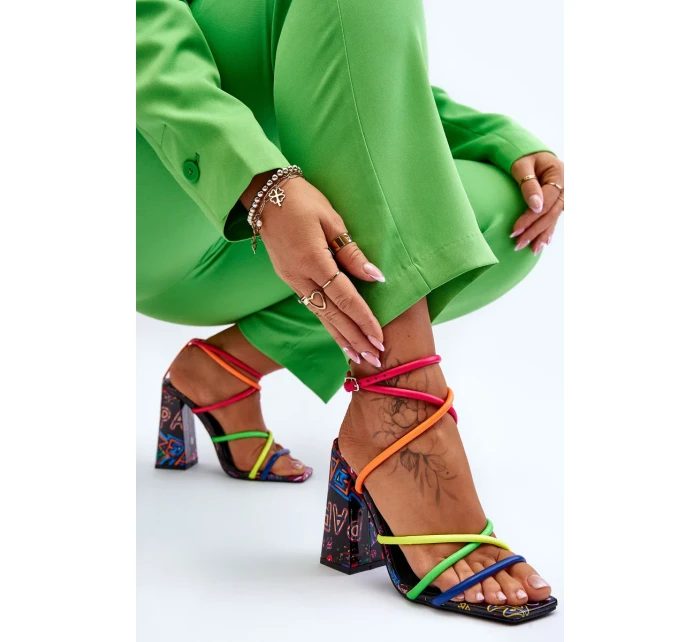 Módní sandály na vysokém podpatku Vícebarevné Josette