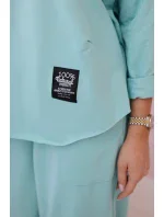 Bavlněná mikina kalhoty set mincovna Bavlněná mikina kalhoty set mincovna