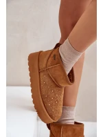 Sněhule se zdobením na platformě Big Star OO274A104 Camel Sněhule se zdobením na platformě Big Star OO274A104 Camel