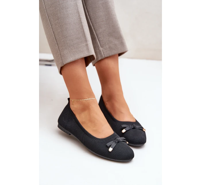 Síťované Baletky S Mašlí Černé model 21683025 - Boto