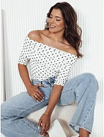 Dámská blůza BLISSE RY2511 smetanovo-černá - FashionStreet Dámská blůza BLISSE RY2511 smetanovo-černá - FashionStreet