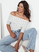 Dámská blůza BLISSE RY2511 smetanovo-černá - FashionStreet