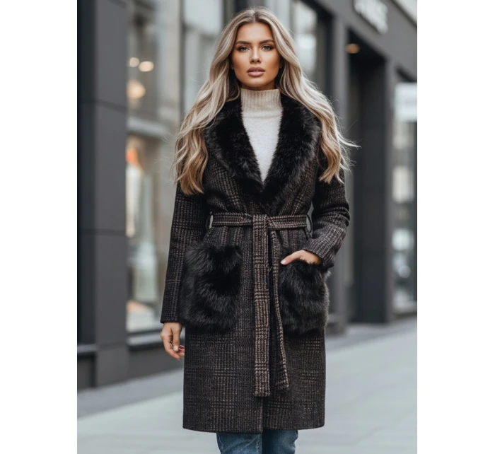 Dámský kožich hnědý FashionStreet TY5229z