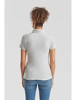 Fruit of the Loom Lady-Fit 65/35 Polo Dámské piqué polo 16.3212 heather grey Fruit of the Loom Lady-Fit 65/35 Polo Dámské piqué polo 16.3212 heather grey