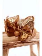 Dívčí teplé sněhule s mašlemi Velbloud Meriva Dívčí teplé sněhule s mašlemi Velbloud Meriva