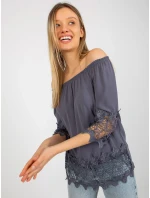 Dámská halenka LK BZ 506188.32X grafit - FPrice