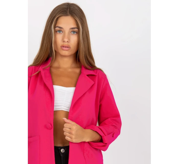Dámský kabát RV MA 8071.19P fuchsiový