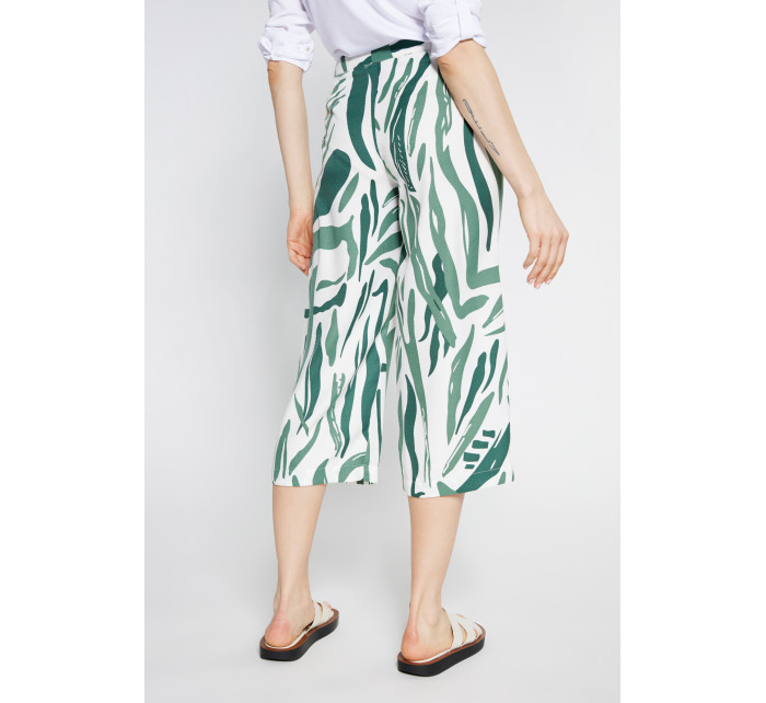 Monnari Kalhoty se vzorem Dámské kalhoty Multi Green