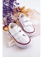 Dětské tenisky na suchý zip Bílý Bernie