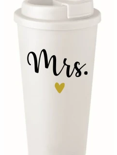 MRS. - bílý termohrnek 475 ml