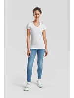Fruit of the Loom Lady-Fit Valueweight V-Neck T Dámské tričko s výstřihem do V 16.1398 black Fruit of the Loom Lady-Fit Valueweight V-Neck T Dámské tričko s výstřihem do V 16.1398 black