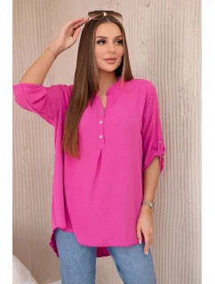 Halenka s prodlouženým zadním dílem fuchsie