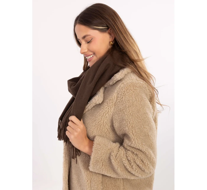 Szalik AT SZ model 21488804 ciemny brązowy - FPrice