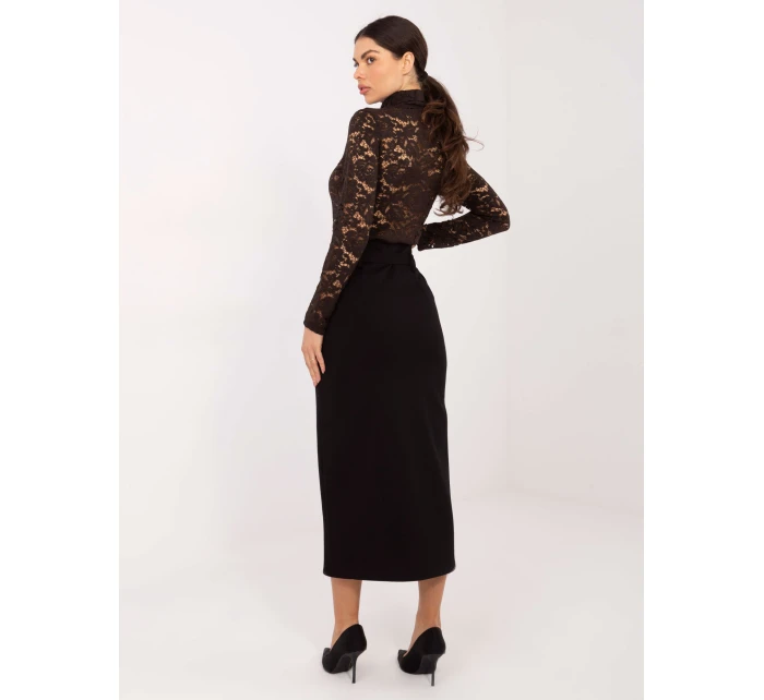 Spódnica IT SD model 21789021 czarny - FPrice Spódnica IT SD model 21789021 czarny - FPrice