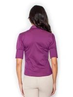 Dámská košile M025 Eggplant tmavě fialová - Figl Dámská košile M025 Eggplant tmavě fialová - Figl