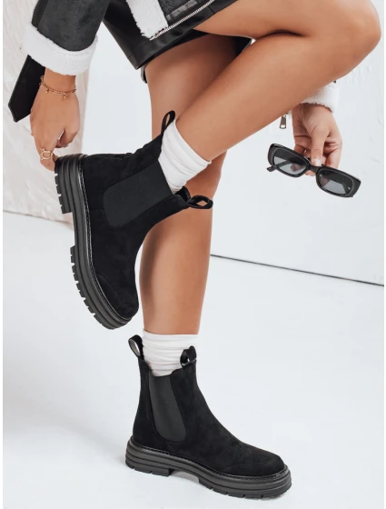 Dámské semišové černé kozačky MADDEN FashionStreet ZY0410