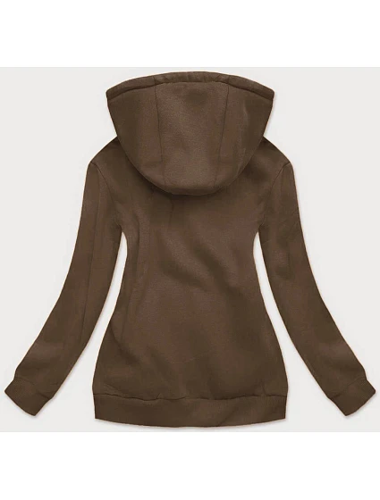 Dámská sportovní mikina v khaki barvě model 19382415 - J.STYLE Dámská sportovní mikina v khaki barvě model 19382415 - J.STYLE