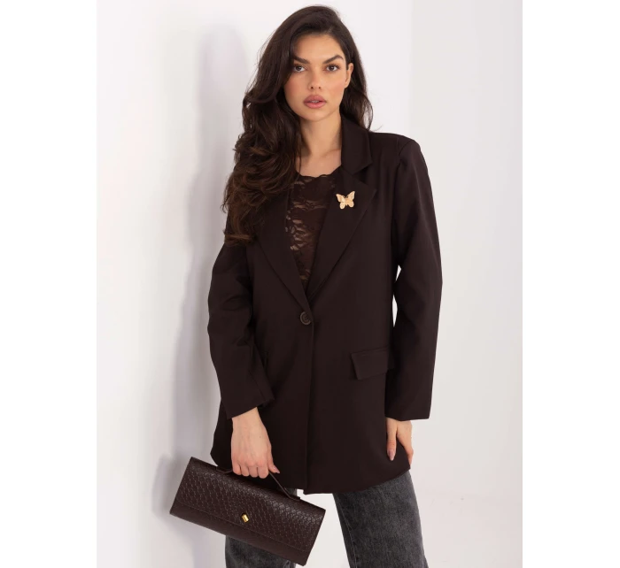 Marynarka IT MA model 21836775 ciemny brązowy - FPrice