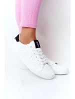 Dámské módní tenisky Big Star - bílé/černé Dámské módní tenisky Big Star - bílé/černé