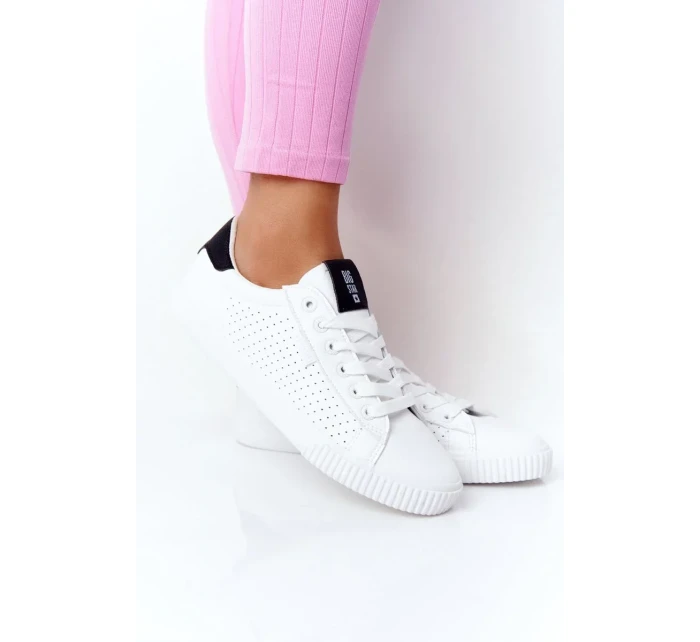 Dámské módní tenisky Big Star - bílé/černé Dámské módní tenisky Big Star - bílé/černé