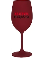 KRÁĽOVNÁ VŠETKÝCH VÍN - bordovy pohár na víno 350 ml KRÁĽOVNÁ VŠETKÝCH VÍN - bordovy pohár na víno 350 ml