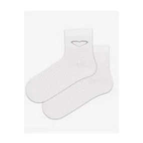 TENKÉ PONOŽKY BARVA 2-6 LET DÍVKY BÍLÉ 24-26