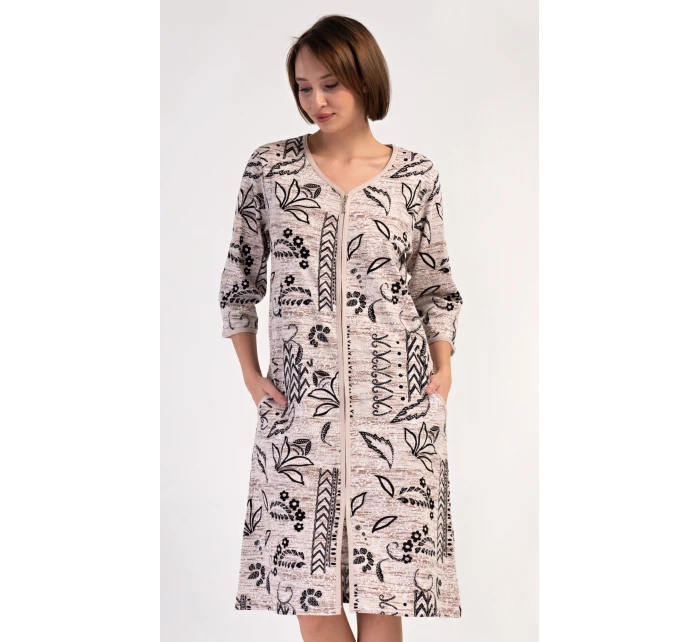 Dámské domácí šaty s tříčtvrtečním rukávem Elena Dámské domácí šaty s tříčtvrtečním rukávem Elena