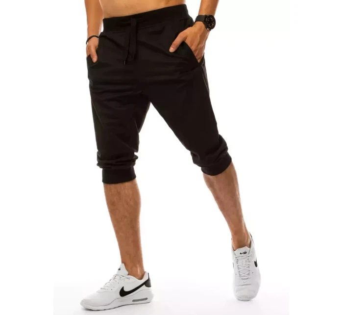 Pánské černé teplákové šortky FashionStreet SX1534