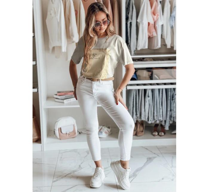 Dámské tričko šedé model 21976594 - Dstreet